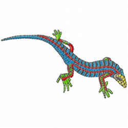 Reptiles Embroidery Design 1